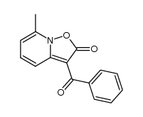 3-benzoyl-7-methyl-isoxazolo[2,3-a]pyridin-2-one结构式