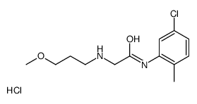 (5-chloro-2-methyl-phenyl)carbamoylmethyl-(3-methoxypropyl)azanium chl oride Structure