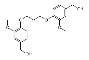 [4-[3-[4-(hydroxymethyl)-2-methoxyphenoxy]propoxy]-3-methoxyphenyl]methanol结构式