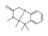3,3a,4,4-tetramethyl-1H-imidazo[1,2-a]indol-2-one结构式