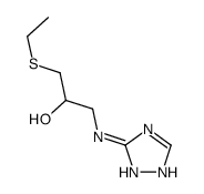 1-ethylsulfanyl-3-(1H-1,2,4-triazol-5-ylamino)propan-2-ol结构式