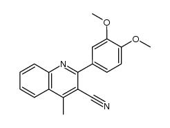 2-(3,4-dimethoxyphenyl)-4-methylquinone-3-carbonitrile Structure