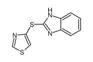 4-(1H-benzimidazol-2-ylsulfanyl)-1,3-thiazole Structure