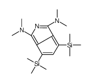 2-Azapentalene, 1,3-bis(dimethylamino)-4,6-bis(trimethylsilyl)- Structure