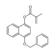 (4-phenylmethoxynaphthalen-1-yl) 2-methylprop-2-enoate Structure