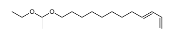 12-(1-ethoxyethoxy)dodeca-1,3-diene结构式