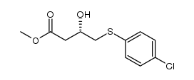 Methyl (S)-4-(p-Chlorophenylthio)-3-hydroxybutanoate Structure