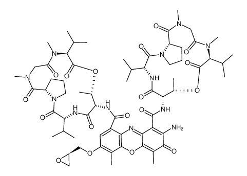 7-(R-2,3-epoxypropoxy)actinomycin D结构式