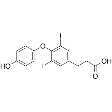 3,5-二碘-4-(4-羟基苯氧基)羟基辛酸结构式