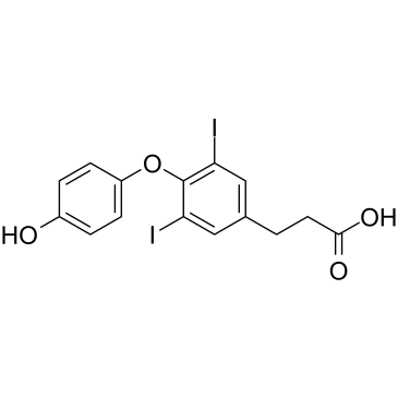 3,5-Diiodothyropropionic Acid Structure