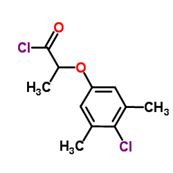 2-(4-Chloro-3,5-dimethylphenoxy)propanoyl chloride structure