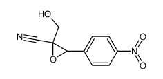 2-(hydroxymethyl)-3-(4-nitrophenyl)oxirane-2-carbonitrile Structure