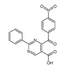 4-(4-nitrobenzoyl)-2-phenyl-5-pyrimidinecarboxylic acid结构式