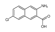 3-amino-7-chloronaphthalene-2-carboxylic acid结构式