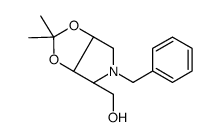 ((3Ar,4r,6as)-5-苄基-2,2-二甲基四氢-[1,3]二氧代[4,5-c]吡咯-4-基)-甲醇结构式