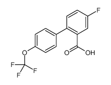 5-fluoro-2-[4-(trifluoromethoxy)phenyl]benzoic acid结构式