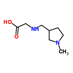 N-[(1-Methyl-3-pyrrolidinyl)methyl]glycine结构式