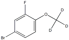 4-(Methoxy-d3)-3-fluorobromobenzene Structure