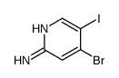 4-溴-5-碘吡啶-2-胺结构式