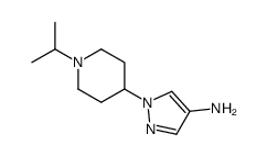 1-(1-ISOPROPYLPIPERIDIN-4-YL)-1H-PYRAZOL-4-AMINE结构式