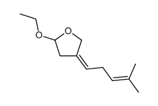 2-ethoxy-4-(4-methylpent-3-en-1-ylidene)tetrahydrofuran Structure