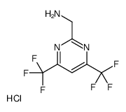 [4,6-bis(trifluoromethyl)pyrimidin-2-yl]methanamine,hydrochloride Structure