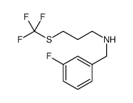 N-(3-Fluorobenzyl)-3-[(trifluoromethyl)sulfanyl]-1-propanamine结构式