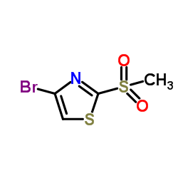 4-Bromo-2-(methylsulfonyl)-1,3-thiazole结构式
