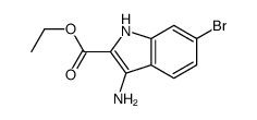 3-Amino-6-bromo-1H-indole-2-carboxylic acid ethyl ester结构式