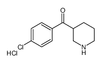 3-(4-CHLOROBENZOYL)PIPERIDINE HYDROCHLORIDE structure