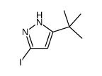 3-叔丁基-5-碘-1H-吡唑结构式