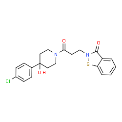 2-{3-[4-(4-chlorophenyl)-4-hydroxypiperidin-1-yl]-3-oxopropyl}-1,2-benzothiazol-3(2H)-one picture