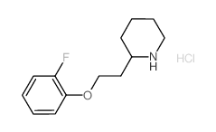 2-[2-(2-Fluorophenoxy)ethyl]piperidine hydrochloride结构式