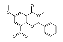 METHYL 2-(BENZYLOXY)-5-METHOXY-3-NITROBENZENECARBOXYLATE结构式