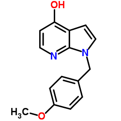 1-(4-Methoxybenzyl)-1H-pyrrolo[2,3-b]pyridin-4-ol结构式