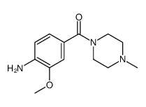 (4-amino-3-methoxyphenyl)-(4-methylpiperazin-1-yl)methanone Structure