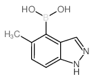 5-甲基-1H-吲唑-4-硼酸结构式