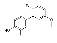 2-fluoro-4-(2-fluoro-5-methoxyphenyl)phenol Structure