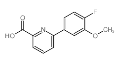 6-(4-FLUORO-3-METHOXYPHENYL)PICOLINIC ACID structure