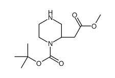 (S)-1-Boc-2-[(Methoxycarbonyl)methyll]piperazine structure