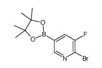 6-Bromo-5-fluoropyridine-3-boronic acid pinacol ester结构式