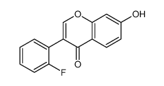 3-(2-fluorophenyl)-7-hydroxychromen-4-one结构式