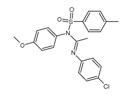 N1-Tosyl-N1-(p-methoxyphenyl)-N2-(p-chlorophenyl)-acetamidine Structure