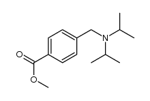 N,N-diisopropyl-p-methoxycarbonylbenzylamine Structure