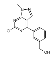 [3-(6-chloro-1-methyl-1H-pyrazolo[3,4-d]pyrimidin-4-yl)phenyl]methanol结构式