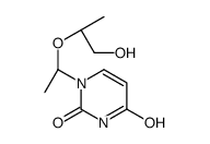 1-[(1R)-1-[(2S)-1-hydroxypropan-2-yl]oxyethyl]pyrimidine-2,4-dione结构式