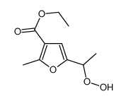 ethyl 5-(1-hydroperoxyethyl)-2-methylfuran-3-carboxylate结构式
