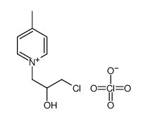 1-chloro-3-(4-methylpyridin-1-ium-1-yl)propan-2-ol,perchlorate结构式
