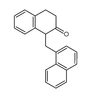 1-(naphthalene-1-ylmethyl)-3,4-dihydronaphthalene-2(1H)-one Structure