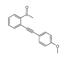 1-((4-methoxyphenyl)ethynyl)-2-(methylsulfinyl)benzene结构式